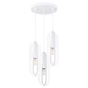 Lampa wisząca NICUS 3P biała SOLLUX LIGHTING - Lampy sufitowe - miniaturka - grafika 1