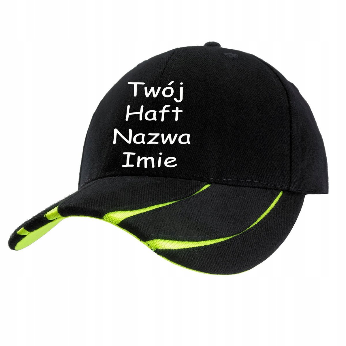 CZAPKA BEJSBOLÓWKA Neonowa HAFT WŁASNY NADRUK
