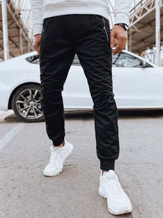 Spodnie męskie dresowe joggery czarne Dstreet UX4124-2XL/3XL - Spodnie męskie - miniaturka - grafika 1