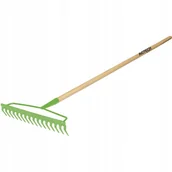 Grabie i motyki - Grabie ogrodowe 18 zębów z trzonkiem drewnianym 1630x430mm AGTECH GARDEN - miniaturka - grafika 1