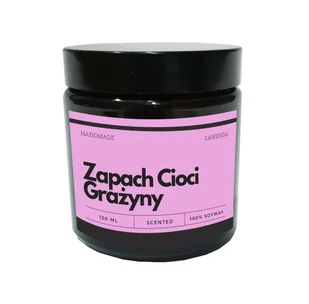Świece sojowe świeca sojowa zapachowe Zapach Cioci Grażyny / Funny Candle - Świece - miniaturka - grafika 1