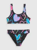 Stroje kąpielowe dla dziewczynek - 4F Kostium kąpielowy dwuczęściowy dziewczęcy - multikolor 158/164 (12-14 lat) - miniaturka - grafika 1