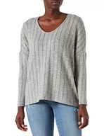 Swetry damskie - ONLY Damski sweter ONLKARLA L/S z dekoltem w serek TOP CS JRS, balsam zielony/szczegóły: melanż, XS, Balsam Green/Szczegóły: melanż, XS - miniaturka - grafika 1