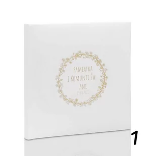 Album komunijny wklejany 10 kremowych stron, personalizowany, 4 wzory - Albumy fotograficzne - miniaturka - grafika 1