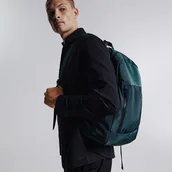 Plecaki - Reserved - Plecak z gładkiego materiału - Turkusowy - miniaturka - grafika 1