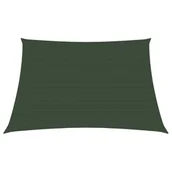 Parasole ogrodowe - vidaXL Żagiel przeciwsłoneczny, 160 g/m, ciemnozielony, 3/4x2 m, HDPE vidaXL - miniaturka - grafika 1