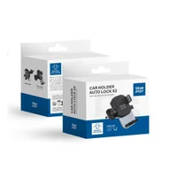 Uchwyty samochodowe do telefonów - BLUE STAR uchwyt samochodowy AUTO LOCK X2 do kratki wlotu czarny - miniaturka - grafika 1