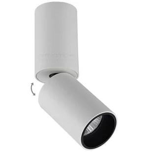 Italux LAMPA sufitowa LUNARO SLC78018/5W WH+BL metalowa OPRAWA okrągła LED 5W regulowana SPOT downlight biała czarna SLC78018/5W WH+BL - Lampy sufitowe - miniaturka - grafika 1