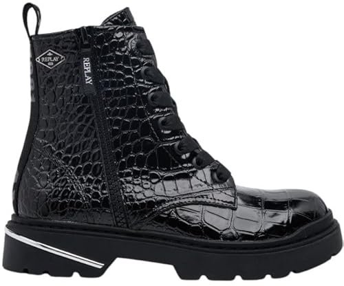 REPLAY GBL17 modne kozaki, 003 czarne, 32 EU, 003 Black, 32 EU
