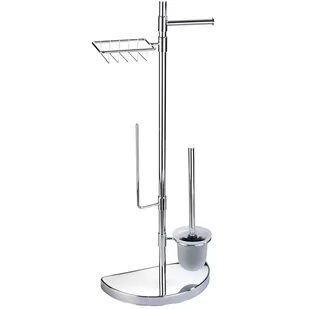 Wenko Stojak na papier toaletowy i szczotkę do WC półka 4 w 1 B01CQ24SF2 - Akcesoria do wc - miniaturka - grafika 2