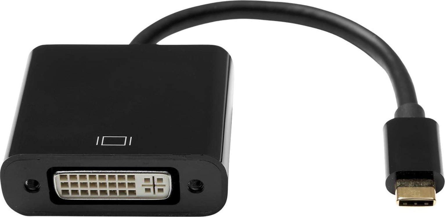 ProXtend Adapter AV USB-C M to DVI-I 24+5 F Adapter, Black 10CM