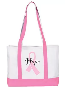 NCD Medical/Prestige Medical 705-PRH Large Canvas Tote Bag - Pink Ribbon Hearts - Chodziki - miniaturka - grafika 1
