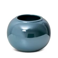 Wazony i flakony - Wazon Dekoracyjny Ceramiczny Simona 22X22X16 Turkusowy - miniaturka - grafika 1