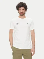 Koszulki męskie - Lacoste T-Shirt TH8309 Biały Regular Fit - miniaturka - grafika 1