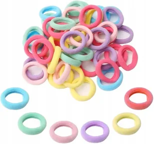 Gumeczki Gumki Frotki Ozdoby Do Włosów Dla Dziewczynki Kolorowe Paka 100SZT - Ozdoby do włosów - miniaturka - grafika 1