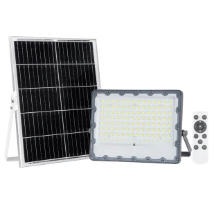 Lampa na taras z pilotem Tiara SLR-21387-300W Italux LED 300W 4000K IP65 szara - Lampy ogrodowe - miniaturka - grafika 1