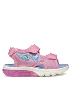 Buty dla dziewczynek - Geox Sandały J Ciberdron G J55MWA 0ASKN CE8E4 D Różowy - miniaturka - grafika 1