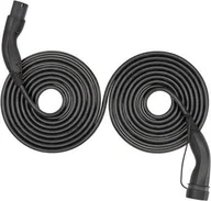 Ładowarki do samochodów elektrycznych - Samozwijający się kabel do ładowania Typu 2, do 22 kW, 7 m, czarny - miniaturka - grafika 1