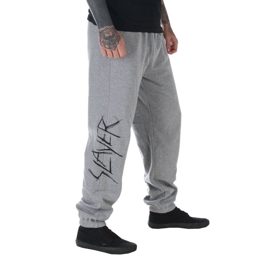 spodnie dresowe SLAYER - BRILLIANT ABYSS szare-S