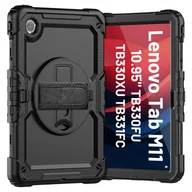 Etui do tabletów - Etui pancerne 360 z miejscem na rysik do Lenovo M11 10.95" 11" TB330FU TB330XU TB331FC Alogy Pirate 360 Case obudowa na tablet Czarne - miniaturka - grafika 1