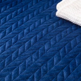 Narzuta 240 x 260 Pikowana Velvet Moxie Granat - Narzuty - miniaturka - grafika 4