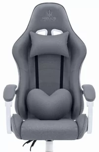 Fotel Gamingowy Hell's Chair Rainbow Szary TKANINA - Fotele gamingowe - miniaturka - grafika 1