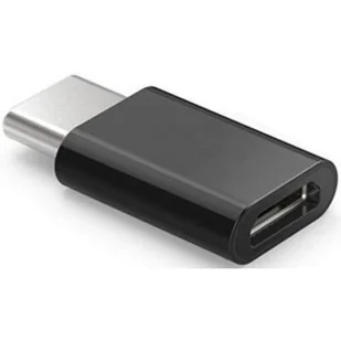 Savio Adapter AK-31/B (Micro USB F - USB typu C M; kolor czarny) AK-31/B - Adaptery i przejściówki - miniaturka - grafika 1