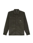 Koszule męskie - camicie mężczyzna dickies corduroy shirt dk0a8652 ogx1 olive green - miniaturka - grafika 1