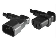 Kable miedziane - Kabel zasilający MicroConnect Przedłużacz C13 C14 0.4m Czarny PE040604 - miniaturka - grafika 1