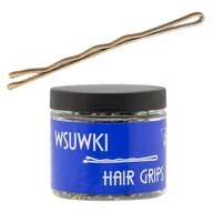 Ozdoby do włosów - Wsuwki IZA karbowane złote 2 kulki 5cm 250g - miniaturka - grafika 1