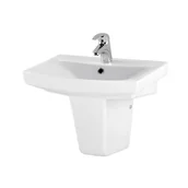 Umywalki - Umywalka ceramiczna Carina 55 x 40 Z/O Cersanit - miniaturka - grafika 1