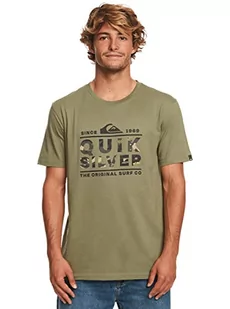 Quiksilver Podstawowa koszulka męska zielona S - Koszulki męskie - miniaturka - grafika 1