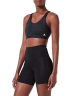 Biustonosze - adidas HE9066 Cess STO MS Biustonosz Sportowy Damski, Czarny LAC - miniaturka - grafika 1