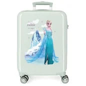 Walizki - Disney Frozen Arendelle is Magic Walizka kabiny Zielony 38x55x20 cms Sztywne ABS Zamknięcie kombinowane boczne 34L 2 kg 4 Koła Podwójne Bagaż Ręczny, Zielony, Talla única, Walizka kabinowa - miniaturka - grafika 1