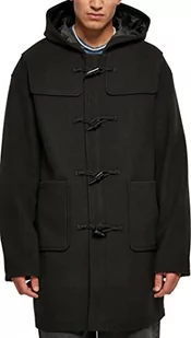 Urban Classics Płaszcz męski Duffle Coat, płaszcz z poliestru o kroju oversize, dostępny w kolorze czarnym, rozmiary S-5XL, czarny, L - Płaszcze męskie - miniaturka - grafika 1