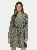 Sukienki - ONLY Sukienka codzienna Cory 15200543 Zielony Regular Fit - miniaturka - grafika 1