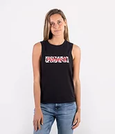 Koszulki i topy damskie - Hurley Damska koszulka w Muscle Crew Tank czarny czarny S 3HT1560256-BLK - miniaturka - grafika 1