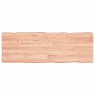 Meble modułowe i akcesoria - vidaXL Blat do biurka, jasnobrązowy, 120x40x6 cm, lite drewno dębowe - miniaturka - grafika 1