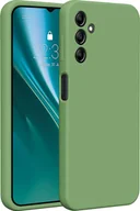 Etui i futerały do telefonów - Etteri Nakładka Etteri Silicone Case do Samsung Galaxy A14 jasnozielona - miniaturka - grafika 1
