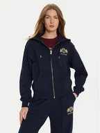 Bluzy damskie - Tommy Hilfiger Bluza Varsity WW0WW43850 Granatowy Regular Fit - miniaturka - grafika 1