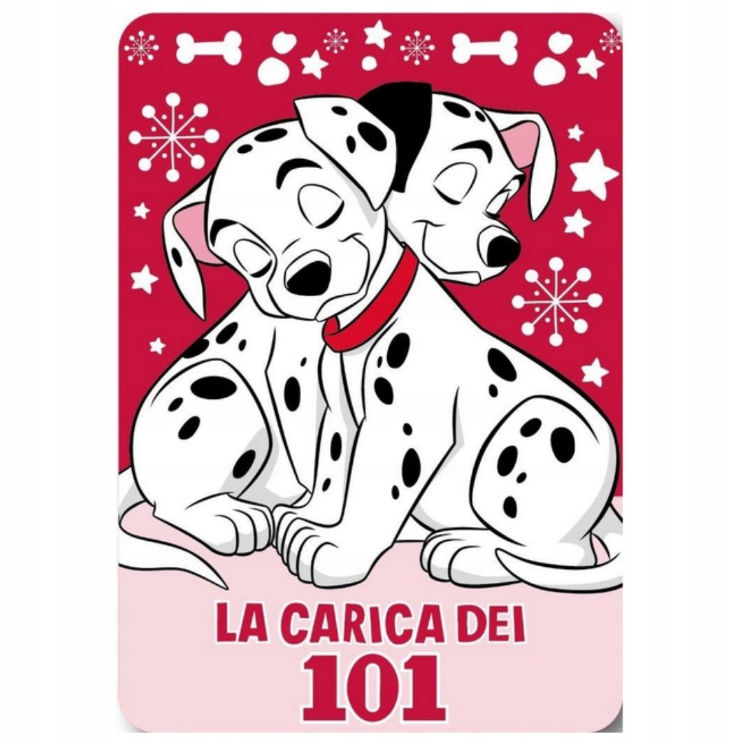 101 Dalmatyńczyków koc polarowy miękki 100x140 cm kolorowy