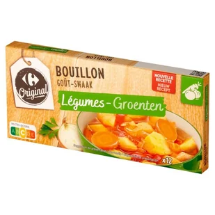 Carrefour Original Bulion warzywny w kostkach 120 g (12 x 10 g) - Buliony i przyprawy w kostkach - miniaturka - grafika 1