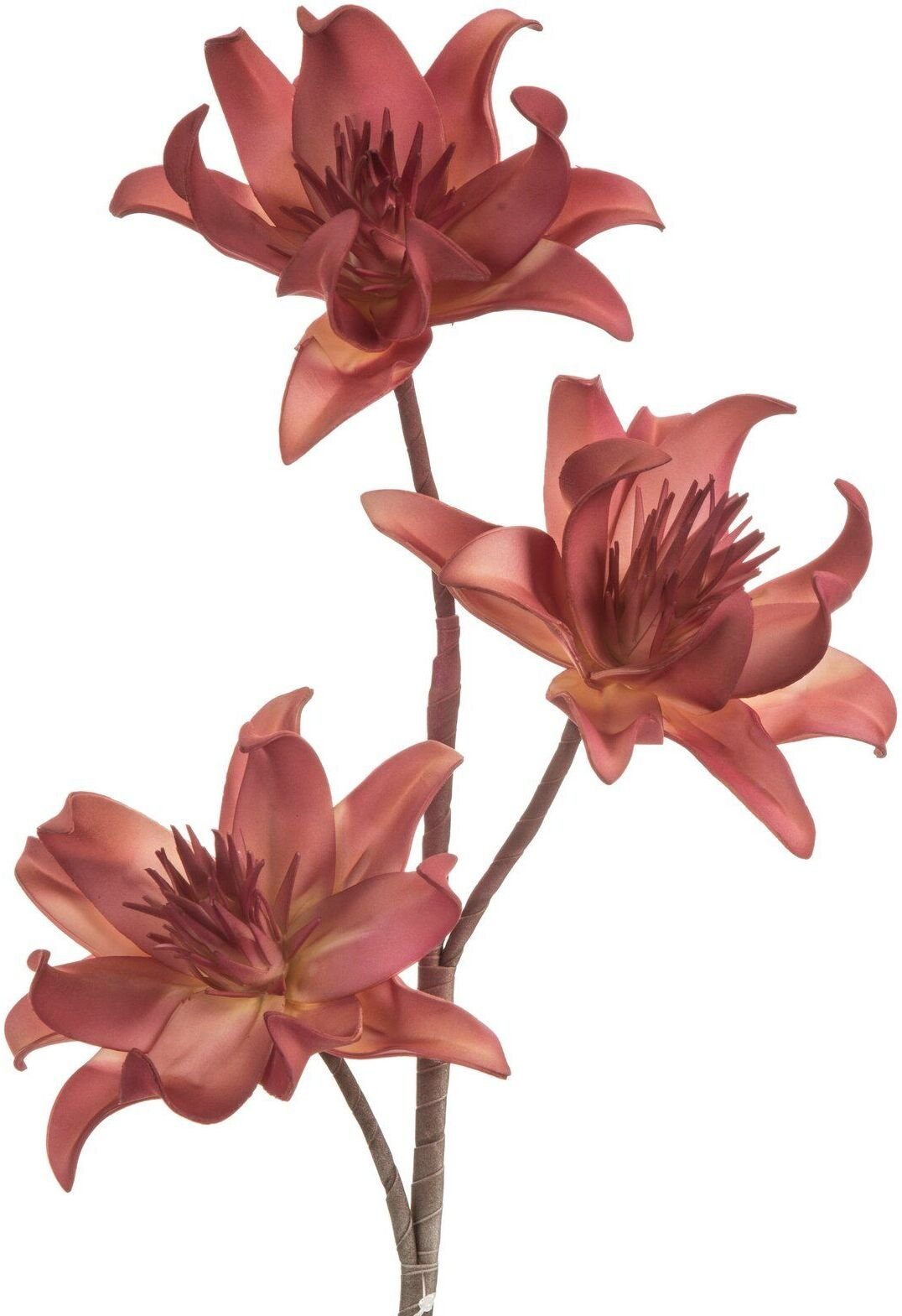 Eurofirany Kwiat sztuczny lilia FLORE 65 cm ciemnoróżowy x6