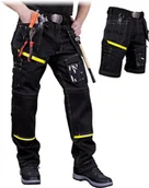 Odzież robocza - SPODNIE OCHRONNE DO PASA LHOLLMAN LH-PEAKER; CZARNO-ŻÓŁTY - miniaturka - grafika 1