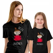 Koszulki i topy damskie - Zestaw Koszulka dla Mamy i Dziecka Duża Mała Złośnica Prezent Dzień Mamy - miniaturka - grafika 1