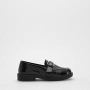 Buty dla dziewczynek - Reserved - Loafersy z klamrą - Czarny - miniaturka - grafika 1