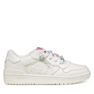 Sneakersy Geox J Washiba J45HXD 54 C0406 S Biały - Buty dla dziewczynek - miniaturka - grafika 1