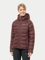 Odzież trekkingowa damska - Jack Wolfskin Kurtka puchowa Nebelhorn Down Hoody 1207091 Bordowy Regular Fit - miniaturka - grafika 1