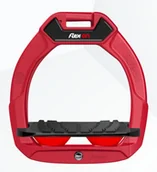 Akcesoria jeździeckie - Flex-on Strzemiona bezpieczne SAFE-ON JUNIOR - czerwony - miniaturka - grafika 1