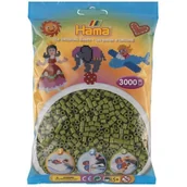 Prace ręczne dla dzieci - Hama 201-84 - oliwkowy - 3000 koralików midi - miniaturka - grafika 1